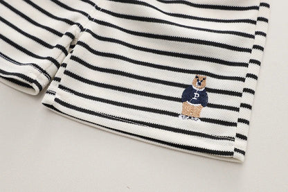 Summer Korean Version Baby Boy Clothing Sets Fashion Baby Girls Top+Shorts Clothes Suits Handsome