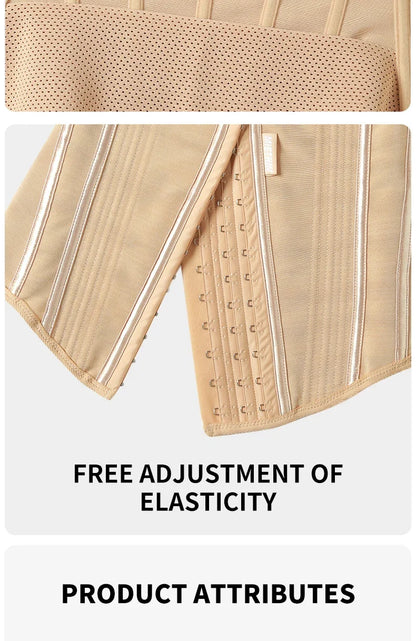 U-shaped Waist Trainer Corset Workout Body Shaper Breast Lifted Waist Trainer Soft Steel Bone Slimming Women's Shapewear