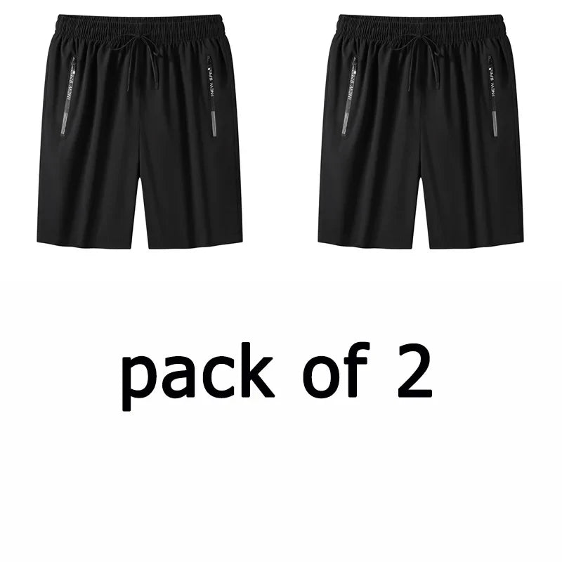 Pack of 1/2/3 Men Sweatpants 110-175kg Plus Size 1XL-7XL Casual Shorts Loose Elastic Waist Sport Pants Running Fitness Gym Pants