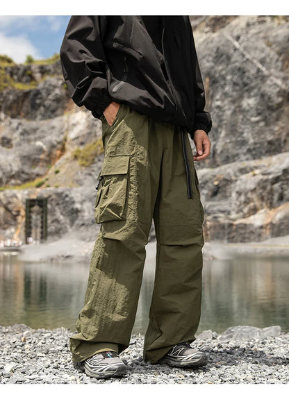 Outdoor Hiking Pants Male Waterproof Wear-Resistant Trekking Paratrooper Trousers Autumn Breathable Mountaineering Cargo Pants