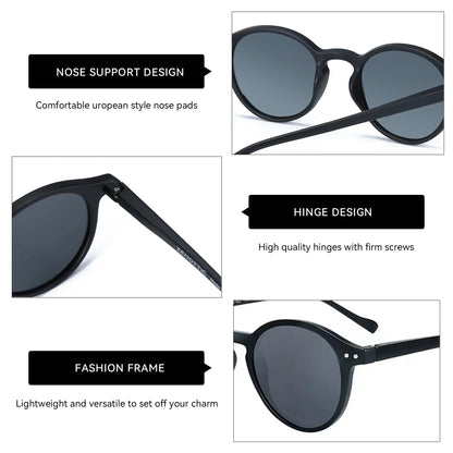 (S Size) Retro Circular Polarized Sunglasses 2026 2025 Men Women Vintage Small Round Sun Glasses UV400 Goggles Shades