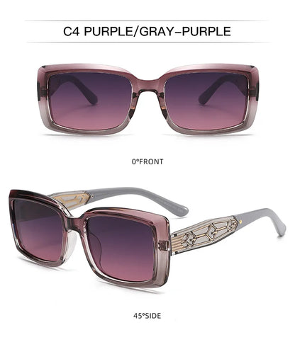 Korean Style Square Sunglasses UV400 Protection Tortoiseshell Shades Fashion Streetwear Men Sun Glasses Eyewear for Women Gafas