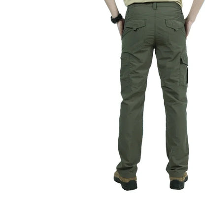 Men's Summer Thin Quick Dry Tactical Cargo Pants Army Outdoor Camping Hiking Pants Casual Trousers Male Sports Fishing Pants