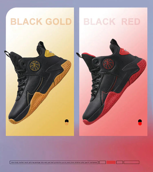 Children Basketball Shoes For Boys Girls Outdoor Trainning Non-slip Kid's Student Casual Running Sneaker Size 31-40