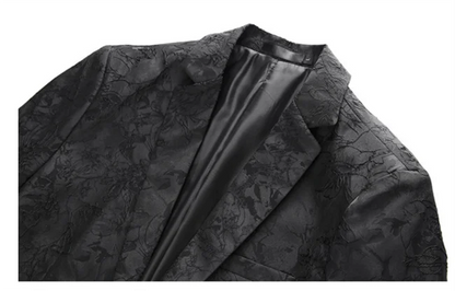 2026 New Men Business Social Suit Jacket Summer Male Single Breasted Thin Dress Male Jacquard Blazers Coats