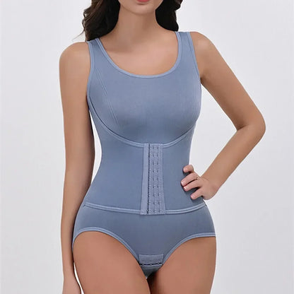 2026 New Bodysuit Shapewear with Zipper Belt Women Tummy Control Fajas Body Shaper Waist Trainer Slimming Cincher Corset Tops