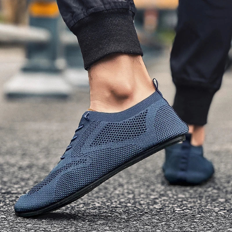 Summer Men Shoes Mesh Flat Outdoor High Quality Walking Shoes Comfortable Lace Up Breathable Non Slip Casual Man Shoe