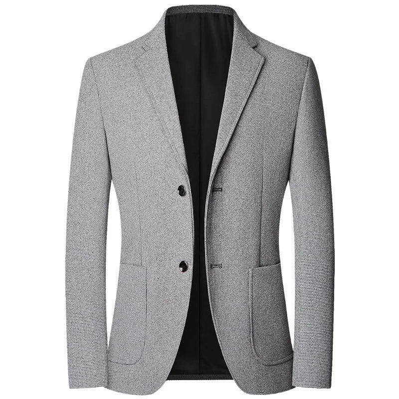 Brand 2026 Spring Elegant Blazer for Men Long Sleeve 2 Button Wedding Party Easy Care Business Blazers Suits Men
