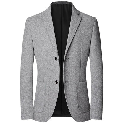 Brand 2026 Spring Elegant Blazer for Men Long Sleeve 2 Button Wedding Party Easy Care Business Blazers Suits Men