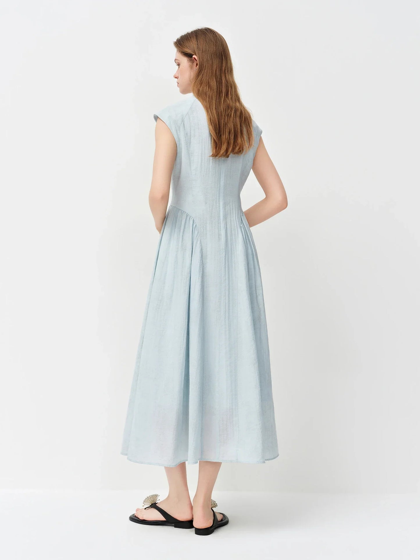 New Chinese Style Embroidery Slim-Fit Long Dress for Women 2026 Summer New Arrivals A-Line Waist-defining Skirt for Dates