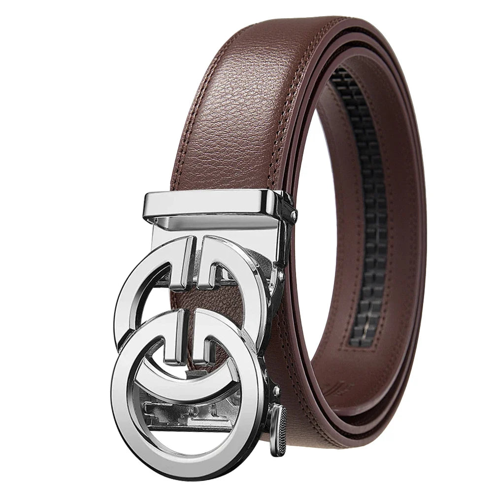 Men's Belt Genuine leather belt Man's high quality luxury business automatic belt Adjustable designer belt for men