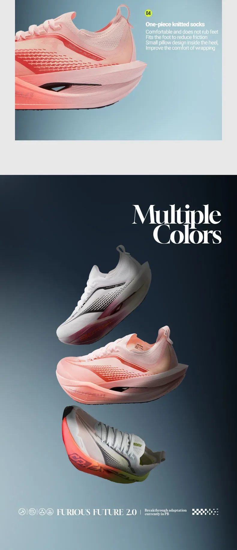 Furious Future 2.0 Running Shoes Marathon Plate Racing Carbon Breathable Durable Cushion Stable Sneakers 672512201