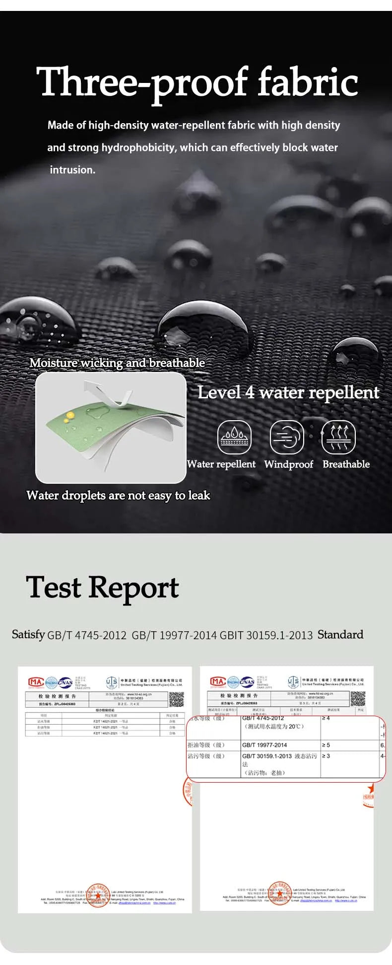 Men's Hiking Pants Waterproof Windproof Breathable Overalls Trousers Side Zipper Trekking Camping Outdoor Sport Camping Pants