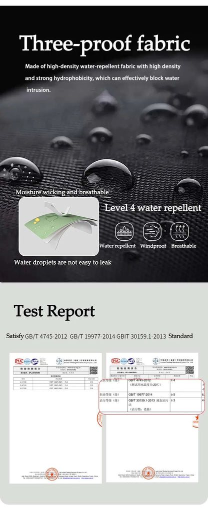 Men's Hiking Pants Waterproof Windproof Breathable Overalls Trousers Side Zipper Trekking Camping Outdoor Sport Camping Pants