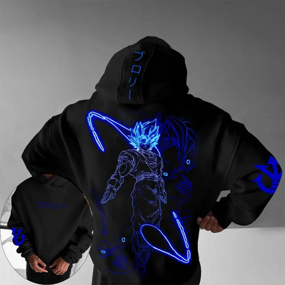 Dragon Ball Super Men's Hoodie Sweater Goku Japan Anime Summer Autumn Boy Children's Long Sleeve Versatile Parent-Child Wear