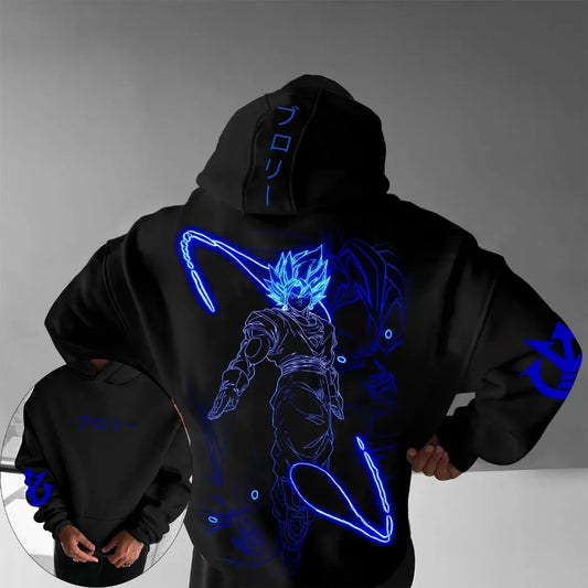 Dragon Ball Super Men's Hoodie Sweater Goku Japan Anime Summer Autumn Boy Children's Long Sleeve Versatile Parent-Child Wear