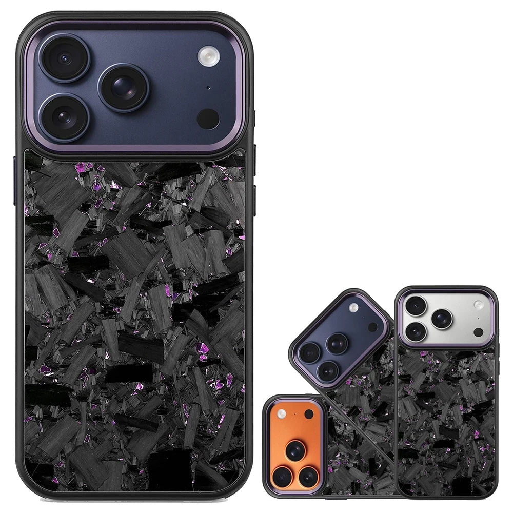 Real Premium Forged Carbon Fiber Phone Case For iPhone 17 Pro Max Air Shockproof Anti-slip Magnetic Wireless Charging Cover