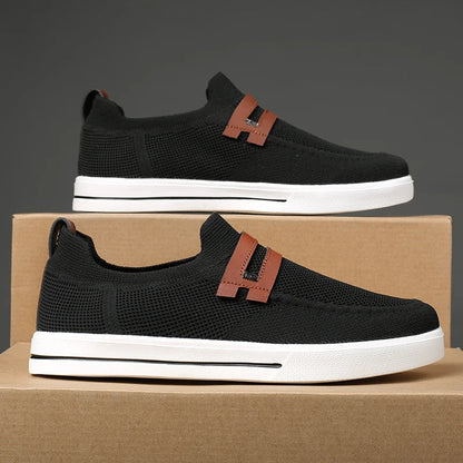 New Fashion Men Casual Shoes Lightweight Breathable Outdoor Walking Sports Shoes Driving Shoes Men Flat Canvas Shoes Large Size