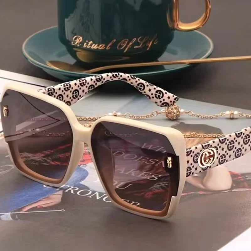 Fashion Polarized Sunglasses Internet Celebrity Sunglasses 2025 New Ins Spice Girl Style Premium Women's Sunglasses