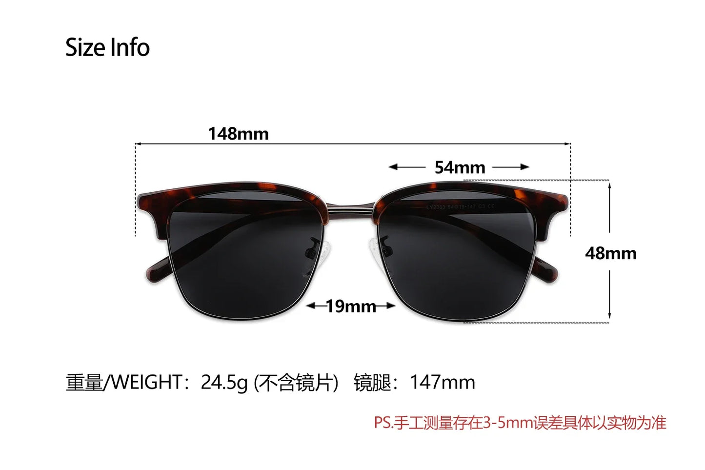 Europe and The United States Retro Sunglasses Classic Large Frame Men's Sunglasses Polarized UV Protection Travel Shading Mirror