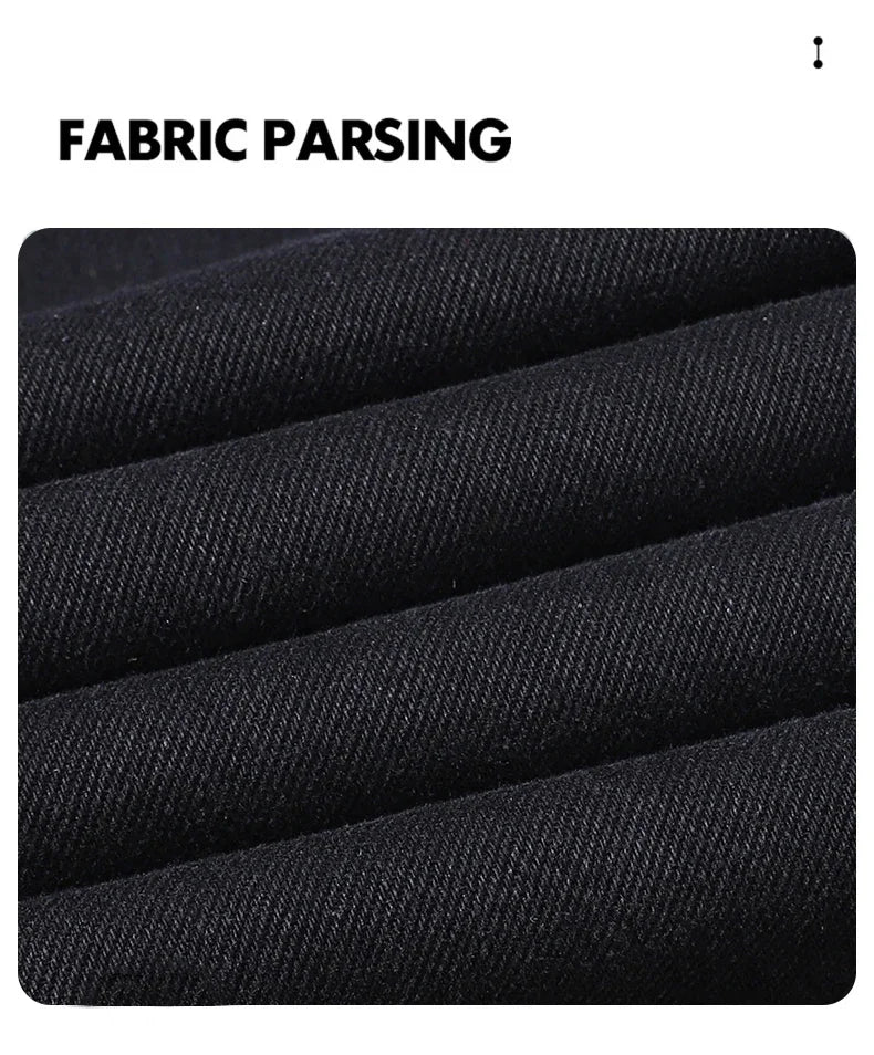Male Brand New Autumn Jeans Men Black Casual Baggy Trousers Classic Straight Comfortable Wide Denim Trousers  Men Clothing