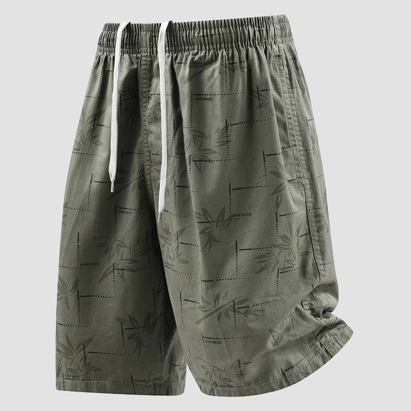 Men's Baggy Shorts Lightweight Cotton Casual Elastic Waist Drawstring Y2K Shorts Loose Fit Travel Beach Running Gym Shorts