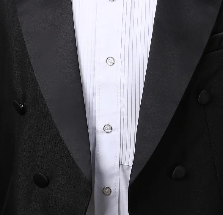 2024  Bent Flower Red/black /white Men's Dress Tuxedo Set Two-pieces,magician's Stage Performance, Conductor's Blazer Jacket