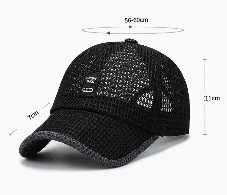 [NORTHWOOD] Men's Mesh Baseball Cap Breathable Summer Caps Dad Hat Outdoor Fishing Hats Bone Gorras Snapback Trucker Cap
