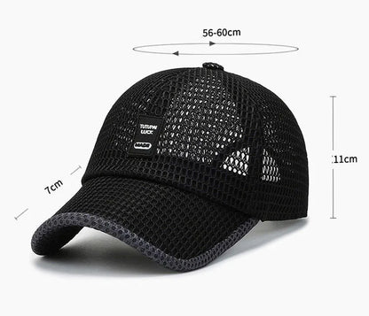[NORTHWOOD] Men's Mesh Baseball Cap Breathable Summer Caps Dad Hat Outdoor Fishing Hats Bone Gorras Snapback Trucker Cap