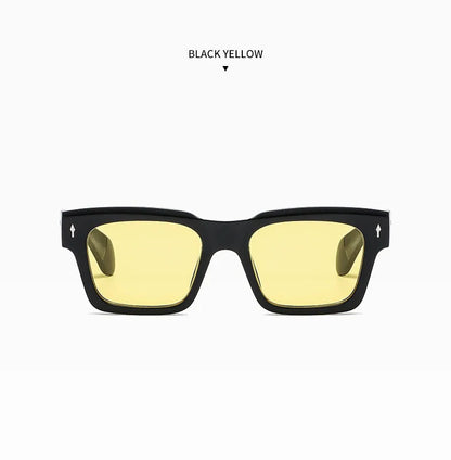 Vintage Square Sunglass Men Vacation Fashion Glasses Retro Sunglasses Women Trendy Fashion Glasses Gafas De Sol Hombre Zonnebril