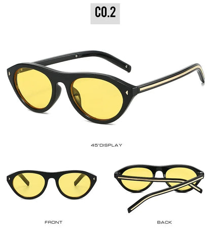 Top Selling cat eye sunglasses for women vintage small frame gradient uv400 sun glasses men retro hip hop driving shades
