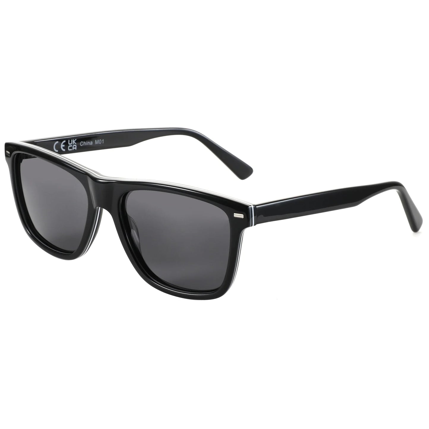 Fashion Square Polarized Sunglasses UV400 Protection Acetate Sun Glasses Classic Design Shade for Women Men