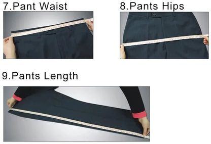 Black Men Suit Pants with Side Satin Stripe One Piece Slim Fit Formal Male Trousers Official Fashion Italian Style