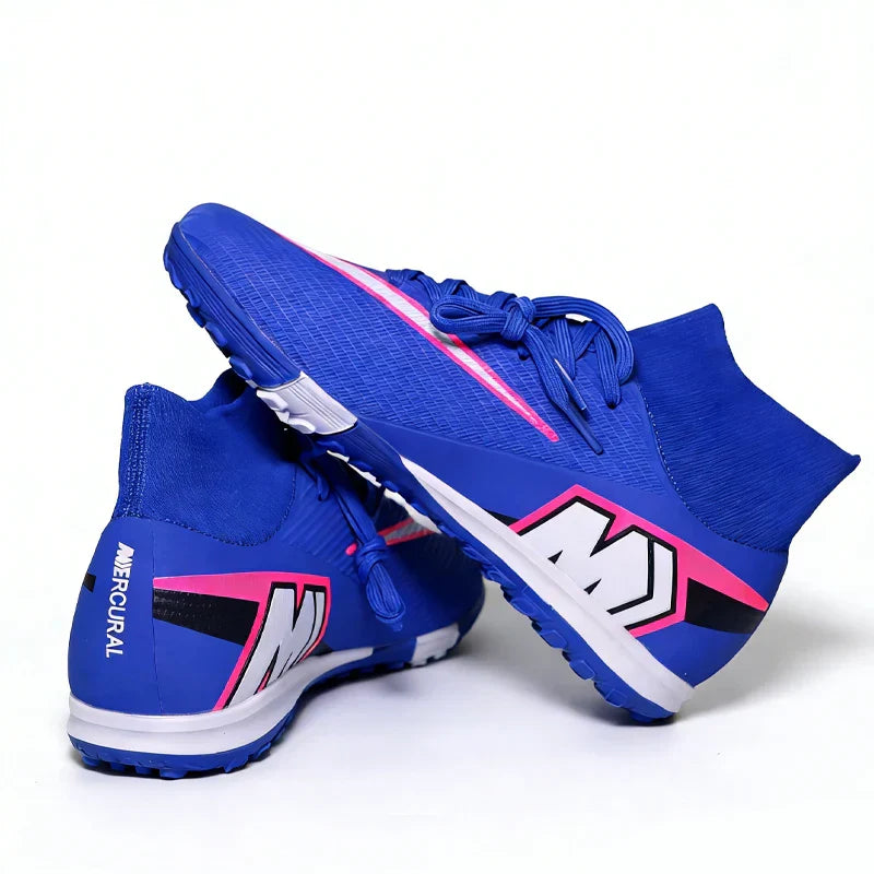 Professional Mens Soccer Shoes Flexible Turf Soccer Cleats for Boys Sneakers TF/FG Training Football Boots Chuteira Campo 35-45