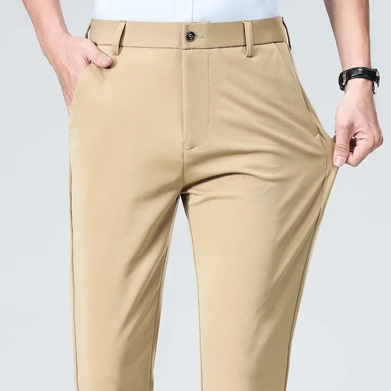 Golf pants Men Spring Summer Elastic Pants Quick Drying Quality Business Casual Pants