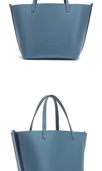 Autumn and Winter Classic Solid Color Retro Handbag, Women's New Large Capacity Tote Bag