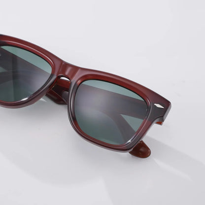 Fashion High Quality Handmade Acetate Man Square Sunglasses Outdoors UV Protection Women SUN GLASSES Support Prescription Lenses