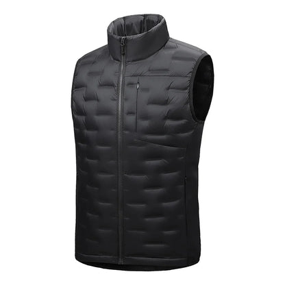 Winter Man White Duck Down Vest Men Waterproof Windproof Casual Sleeveless Vests Man Multi Pocket Warm Ultralight Waistcoat Coat