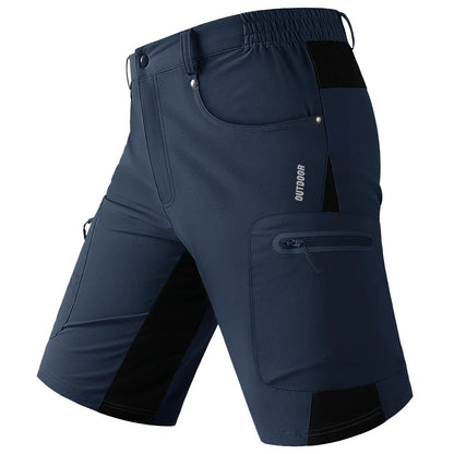 Quick Dry Cargo Shorts Mens Lightweight Work Cargo Shorts Multi Pockets Waterproof Outdoor Hiking Fishing Shorts Male