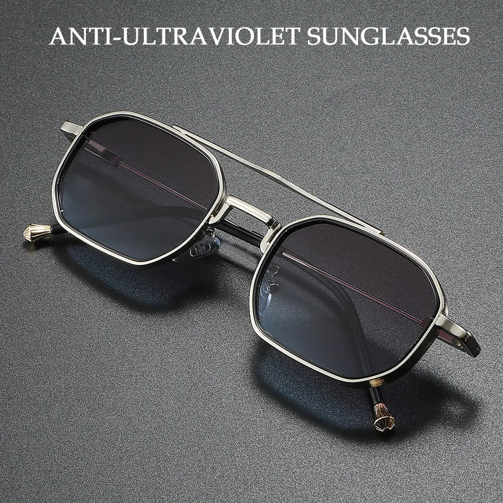 2025 Square Sunglasses Women Trendy Vintage Steampunk Sunglass Men Luxe Fashion Glasses Gafas De Sol Hombre Lunette Soleil Femme