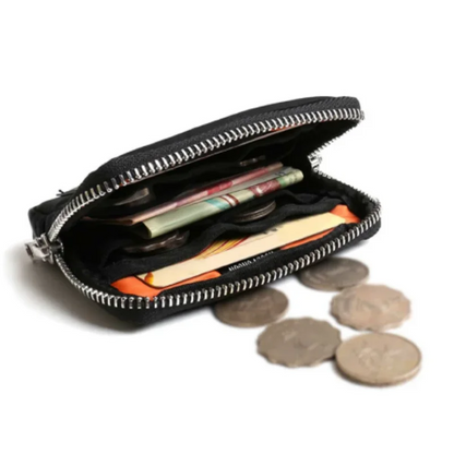 Japan Zipper Mini Purse Card Holder Nylon Cloth Coin Pouch Waterproof Cute Wallet Men Clutch Bag Mini Purse Fashion Small Wallet