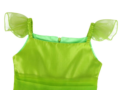 Girls Fairy Dress Up Kids Princess Green Flower Fairy Dress With Wings Princess Costume Party Tinkerbell Tinker Bell Dresses