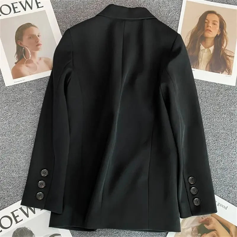 Coats for Women Solid Loose Blazer Woman Spring Autumn Jacket Korean Luxury Clothing In Promotion Outdoor Modern Bags Outerwears