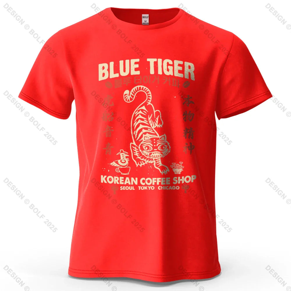 Trendy Printed Men's T-Shirt 100% Cotton Oversized Cultural Graphic Tees for Women Tops Tees Casual Streetwear