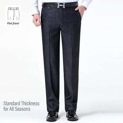 Top-Quality Men's Woolen Trousers - Traf Suit Pants,Business Formal,Trousers for Men, Man Pants, Naples Wool Dress Pants for Men