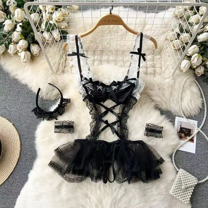 Woman Plus Size Sexy V-Neck Strap Dress Lace Trim Slim Short Dress Women Fashion Comfortable Dress Party Hotsweet