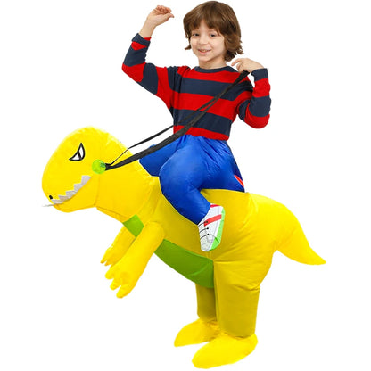 Kids Child Dinosaur Unicorn Inflatable Costume Cute Funny Clothing For Boys Girls Halloween Christmas Performance Party Suits