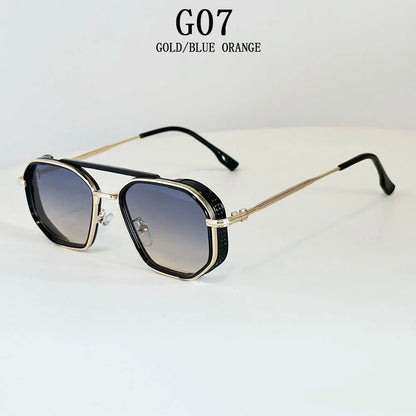 Vintage New Square Sunglass Men Fashion Steampunk Sunglasses Women 2025 Retro Glasses Gafas De Sol Hombre Lunette Soleil Femme