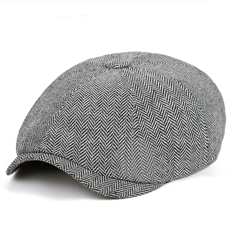 Classic Hat for Men Caps Vintage Retro Tweed Peaky Blinders Beret Hat Flat Peaked Cap Street Hats for Women Men