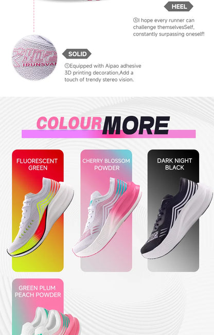 Marathon Racing Carbon Plate Men's Running Shoes Ultra Light Shock Absorption Training Women's Sports Shoes